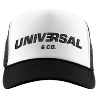 Universal & Co. Foam Trucker Hat (Black/White)