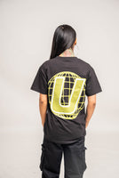 Classic Fit Fern U Puff Tee Black