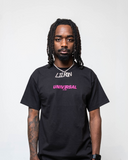 Universal Statement Puff Tee Black/Mauve