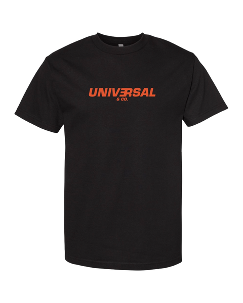 Universal Statement Puff Tee Black/Orangeade