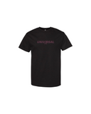 Universal Statement Puff Tee Black/Mauve