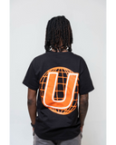 Universal Statement Puff Tee Black/Orangeade