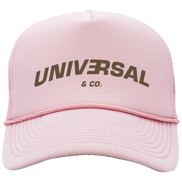 Universal & Co. Foam Trucker Hat (Pink/Brown) (Sample)